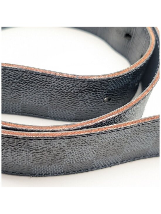 Louis Vuitton Ceinture Damier Print Graphite Infini Reversible Black Belt main image 8